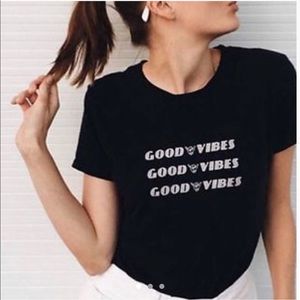brandy melville good vibes shirt